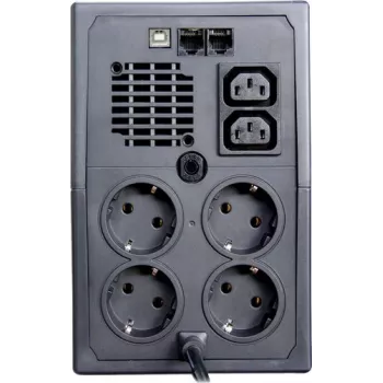 Záložný zdroj ORVALDI ID2K0CH Line-Interactive 2 kVA / 1200 W, 24 V, 9 Ah batérie, LCD, USB, kompaktný čierny