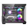 Počítačová skriňa DarkFlash B275 PRO (čierna) so 6 predinštalovanými ventilátormi