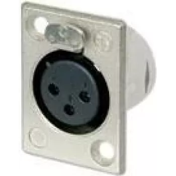 Neutrik NTR-NC3FP1 - -30 - 80 °C - čierna - strieborná - UL 94 HB - IEC 61076-2-103 - IP 40 - IEC 68-2-20 (NC3FP-1)