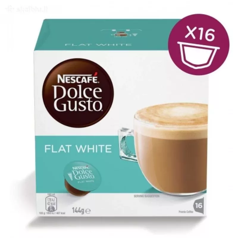 Nescafe Dolce Gusto Flat White káva, 16 kapsúl