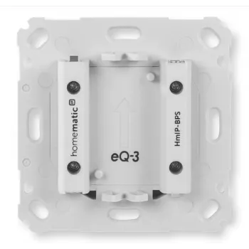 Nástenný bezdrôtový tlačidlový spínač Homematic IP HmIP-BPS, biela, IP20, 71×71×43 mm