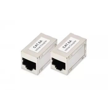 Digitus CAT 6A modulárne spojky tienené 2 kusy RJ-45 zlaté kontakty