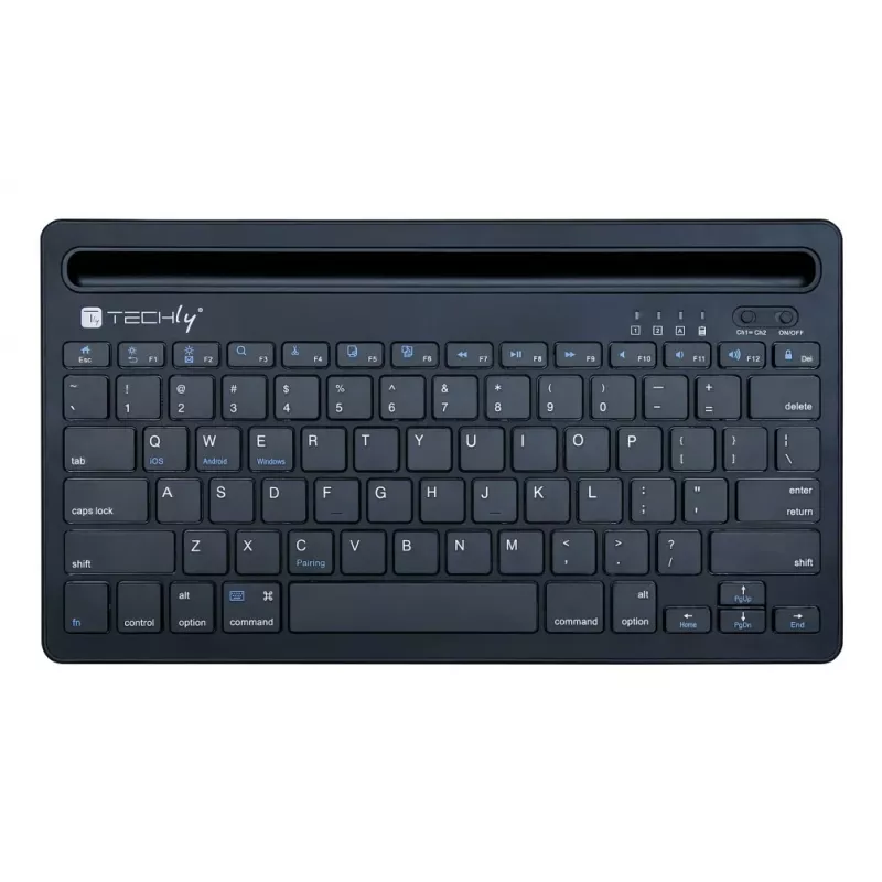 Techly ICTBK102U univerzálna klávesnica Bluetooth QWERTY anglická čierna