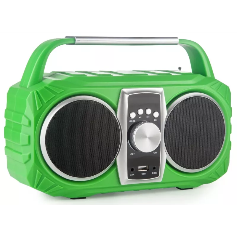 Rádiobudík PRIME3 Prime3 APR71GR Neon — budík s FM rádiom a LED displejom