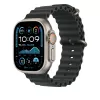 Black Ocean Band 49 mm – Natural Titanium Finish