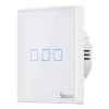Nástenný inteligentný svetelný vypínač Sonoff T2 EU TX 3-kanál Wi‑Fi + RF 433 ovládanie