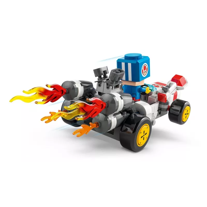 Stavebnica LEGO sada 72035 Super Mario Mario Kart Toadova dielňa, interaktívne úrovne a figúrky