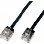 ROLINE U/FTP patch kábel Cat.6A ultra krátky RJ45 čierny 5m - Network - CAT 6a (21.15.4565)