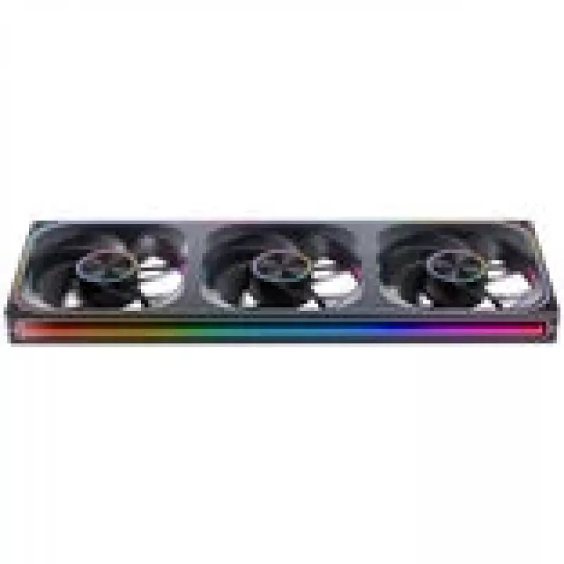Ventilátor do skrine Jonsbo ZA-420BR PWM Reverse ARGB — 3×140 mm, čierny