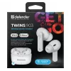 Slúchadlá Bluetooth Defender TWINS 903, biele