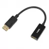 Káblový adaptér DisplayPort na HDMI IBOX iadp4k — DisplayPort (konektor samec) na HDMI (konektor samica), rovný konektor, podpora 4K, strieborná