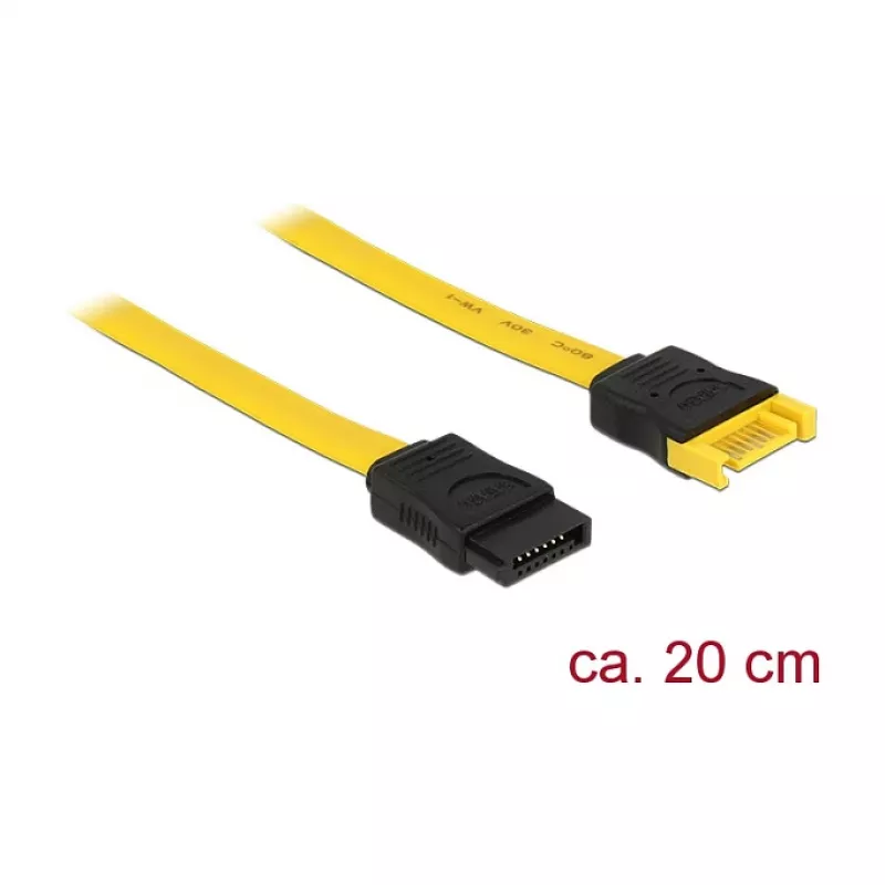 SATA kábel DeLOCK 83949 0,2 m SATA 7-pin žltý