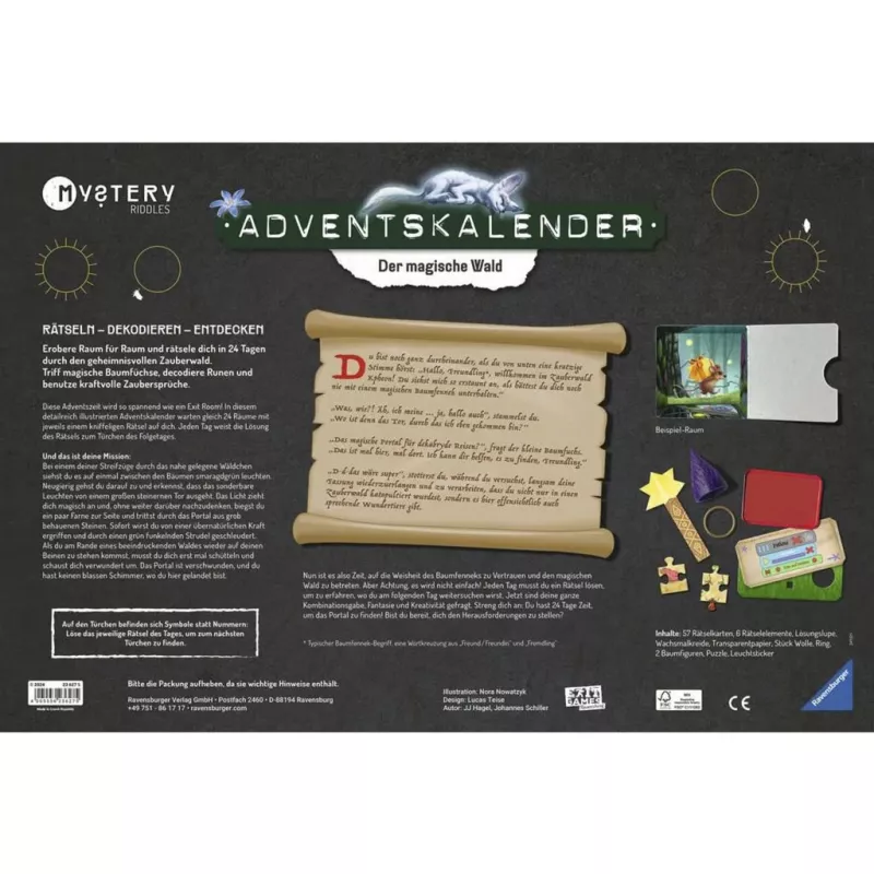 Mystery Adventskalender - Der magische Wald, puzzle hra