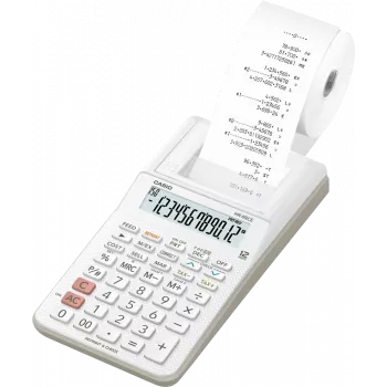 CASIO stolná kalkulačka s tlačou HR-8RCE-WE biela