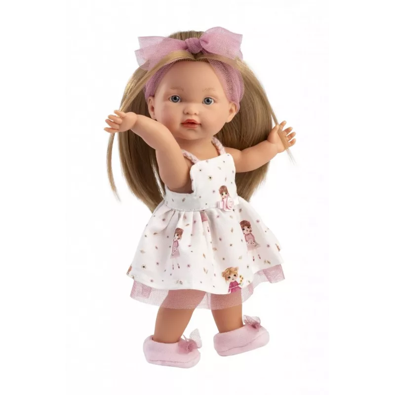 Bábika Llorens Valeria 28 cm – realistické črty, mäkké telo, vinylová hlava a končatiny
