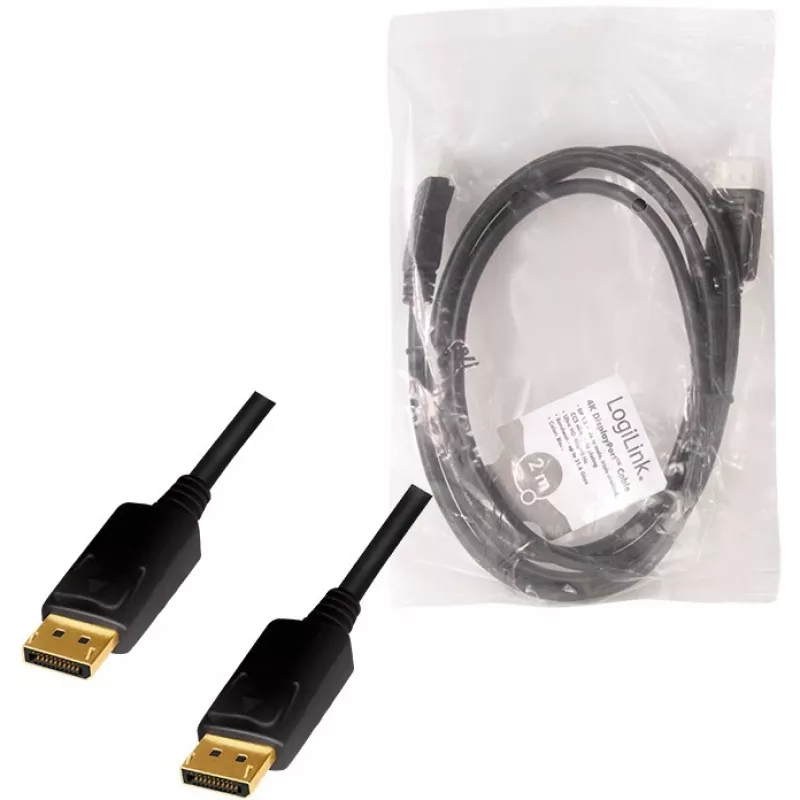 DisplayPort kábel LogiLink CD0101 2 m čierny