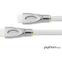 Prepojovací kábel High-Speed-HDMI® s Ethernet 4K2K / UHD, AKTÍVNY, 24K pozlátené kontakty, OFC, nylonový oplet biely, 20m, PYTHON® Series (GC-M0168)