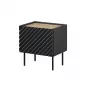 Nočný stolík Cama ONDA 50x40x54 cm čierny MDF/drevotrieska sada 2 ks