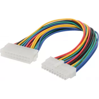 ATX 20-pin kábel ShiverPeaks BS78224-HQ — 20-pin konektor samec na konektor samica, 0,3 m