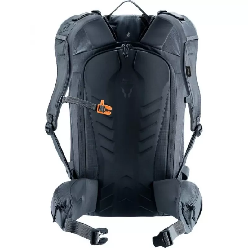 Batoh DEUTER Freerider Pro 34+ — technický freeride skialpinistický batoh, 34 L, čierny, držiak na helmu, bedrový pás