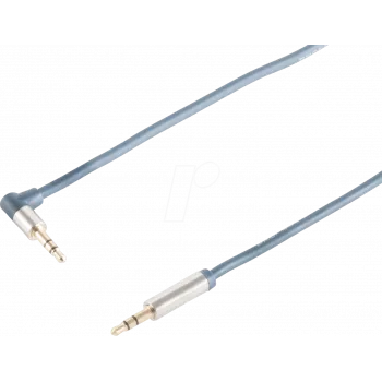 shiverpeaks sp-PROFESSIONAL audio kábel 3 m 2 x 3,5 mm modrý - chróm (SP30823)