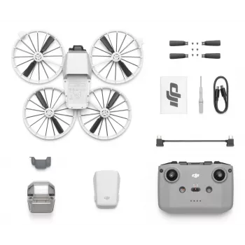 Dron DJI Flip so 4 rotormi, 48 MP kamerou, videom 3840×2160, 3110 mAh batériou, čierna/biela