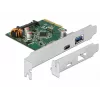 DeLOCK 90299 Karta PCIe x4, 1x USB Type-C + 1x USB Type-A, USB 3.2 Gen 2 (10 Gbps)