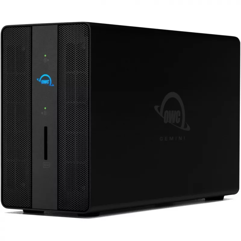OWC Gemini dvojdiskový hardvérový RAID úložný a dokovací box TB3 - Thunderbolt 3 - Thunderbolt