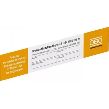 OBO Bettermann elektrotechnická výstražná tabuľka (Š x V) 250 mm x 43 mm 10 ks (7214734)