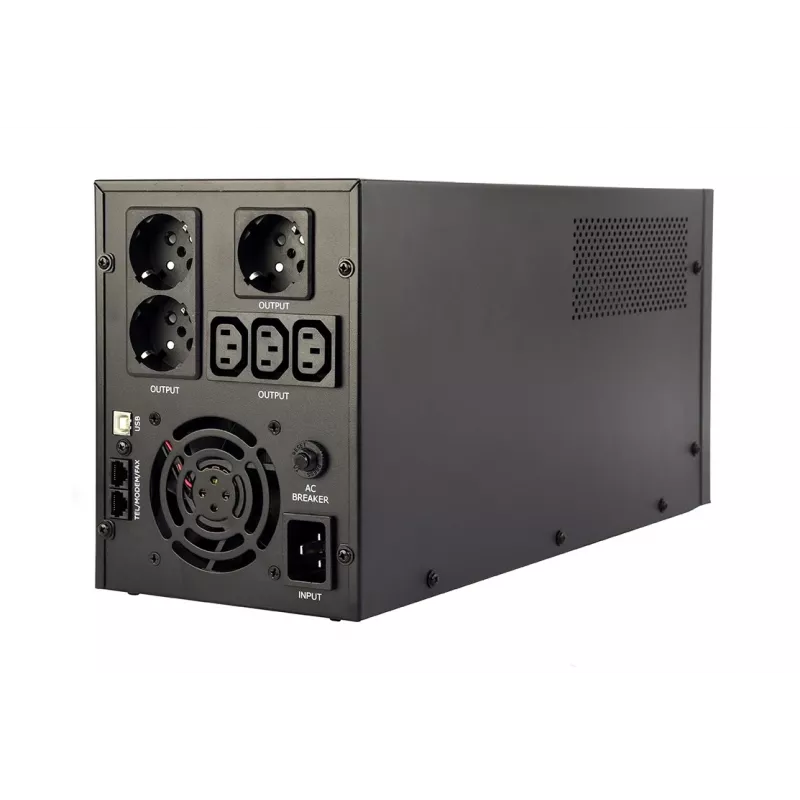 Gembird EG-UPS-036 UPS (neprerušiteľný zdroj napájania) Line-Interactive 3 kVA 1800 W 6 AC výstupov