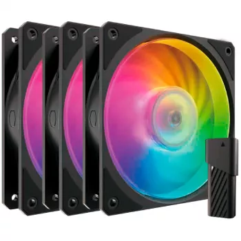 Sada 3 ventilátorov COOLER MASTER Mobius 120P ARGB