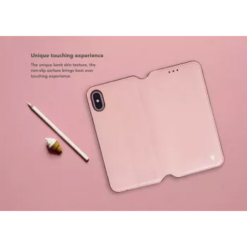 Folio puzdro VixFox pre iPhone 7/8 — ružové, ochranné folio puzdro