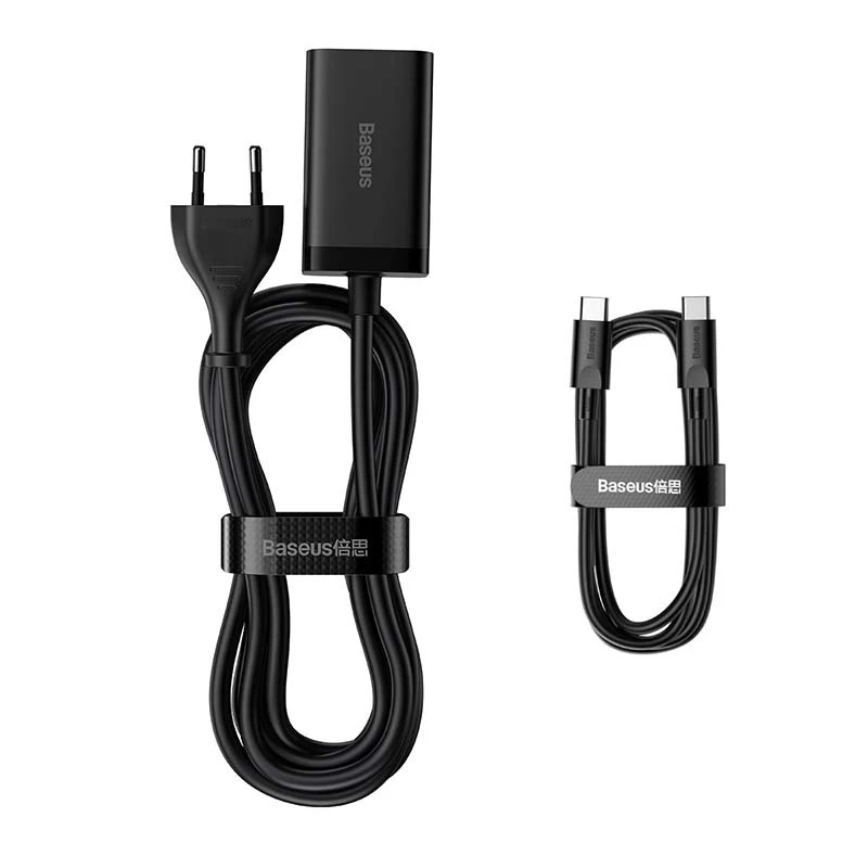 Nabíjačka Baseus GaN3 Pro mobilný telefón tablet čierna AC interiér 15V 3A