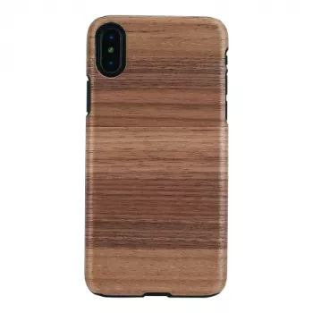 Puzdro na telefón man and wood pre iPhone X/XS, Strato čierna, ochranné tvrdé puzdro