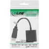 Microconnect DPDVID video káblový adaptér 0,15 m DisplayPort DVI-D čierny
