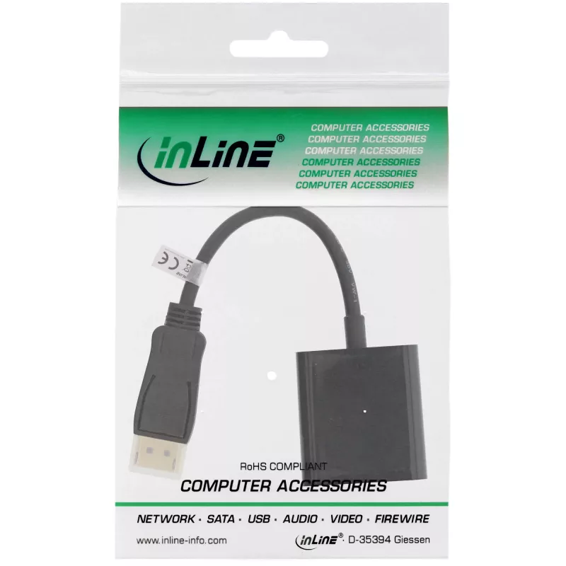 Microconnect DPDVID video káblový adaptér 0,15 m DisplayPort DVI-D čierny