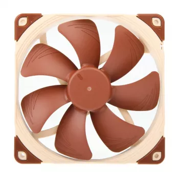 Noctua NF-A14 FLX 140 mm skriňový ventilátor, 25 mm hrúbka, 900–1200 ot/min, 115,5 m³/h prietok vzduchu, 13,8–19,2 dB