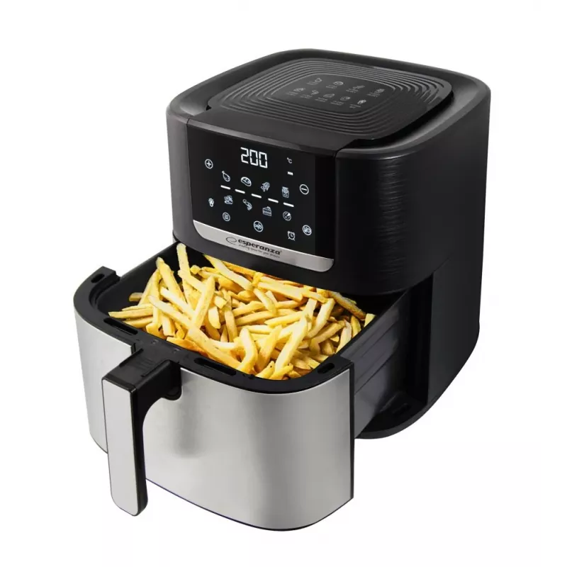 Esperanza EKA004 Pollo Fritto teplovzdušná fritéza bez tuku, 8 L, 1700 W, inox