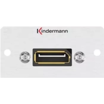 Kindermann Konnect 50 alu - modulárny Faceplate-Snap-In - DisplayPort