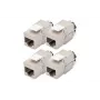 Digitus Cat. 6A Keystone modul tienený 4 ks strieborný RJ-45
