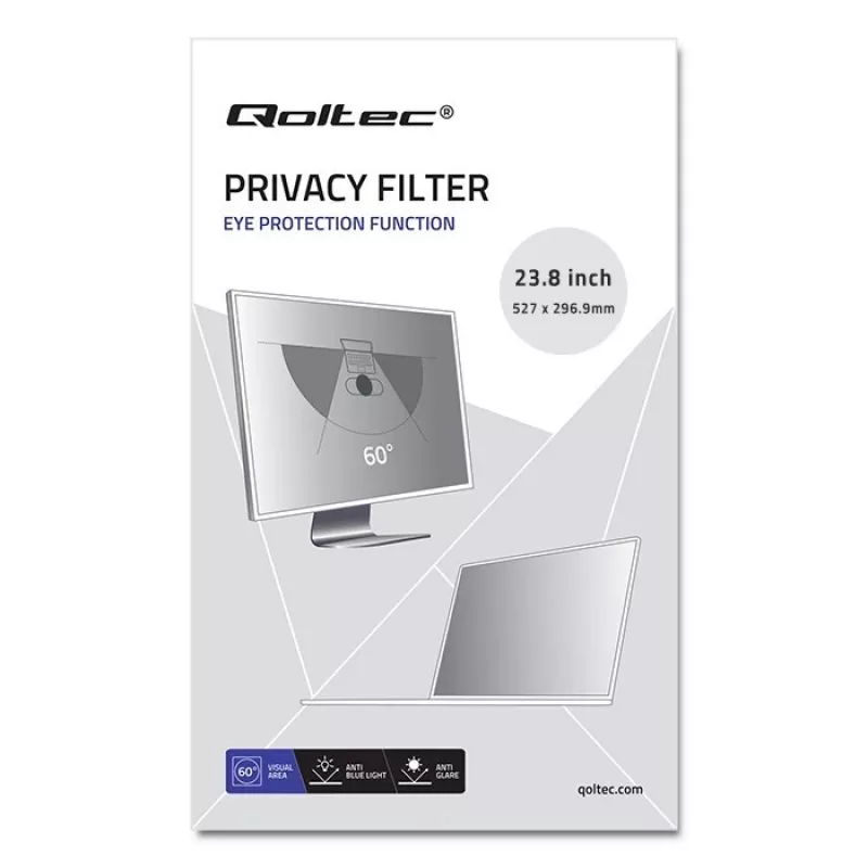 Filter súkromia QOLTEC 51059 pre 23,8
