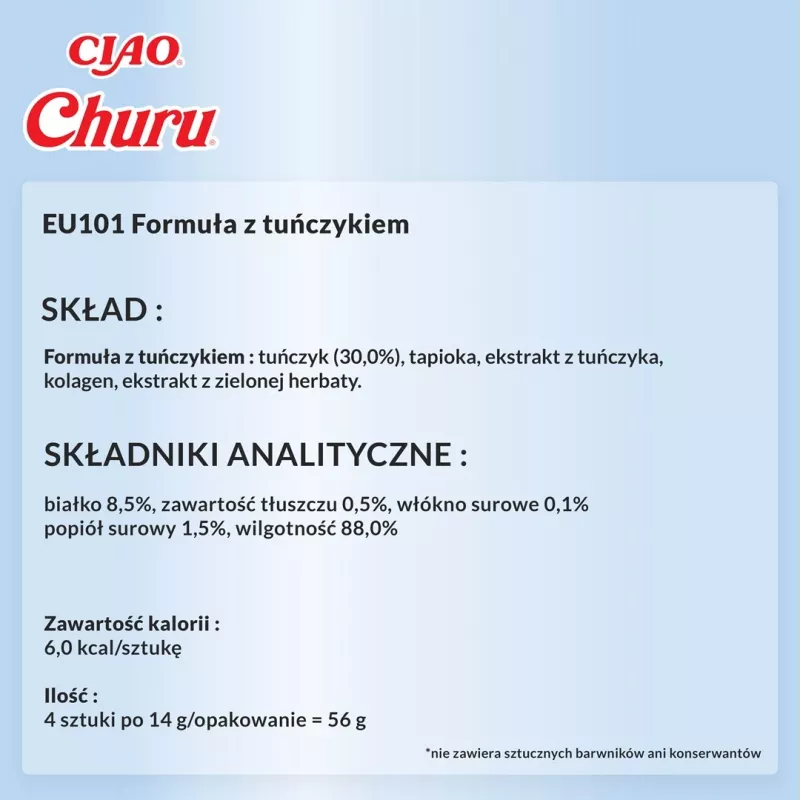 INABA Churu recept s tuniakom - mačacia pochúťka - 4x14 g
