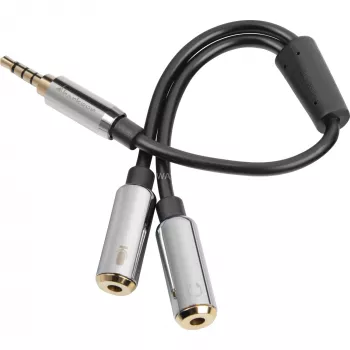 Sharkoon PMP35 - audio adaptér - 4-pólový mini konektor samec (M)