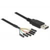 USB kábel DeLOCK 1,8 m USB2.0-A/TTL 6-pól čierny