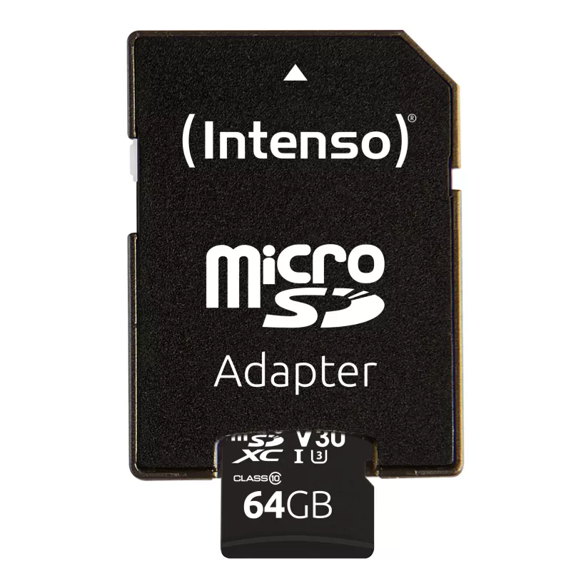 Pamäťová karta Intenso 64 GB MicroSDXC UHS-I Class 10 3433490