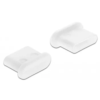 Krytka proti prachu pre USB Type-C konektor samica DeLOCK 64095 10 kusov biela