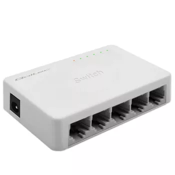 Sieťový switch QOLTEC 52247 5 x RJ45 portov 1000 Mbit/s Gigabit unmanaged