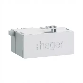 Sieťový kábel Hager Tehalit HTV konektor samica ZZ45WAN2PP RJ45 patch 180° CAT6A biely