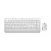 Logitech Signature MK650 for Business - sada klávesnice a myši - bezdrôtová - 2,4 GHz, Bluetooth LE - QWERTZ - česká - krémovobiela