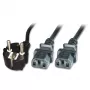 Microconnect PE011318 napájací kábel čierny 1,8 m sieťová vidlica typ F 2 x C13 konektor samica